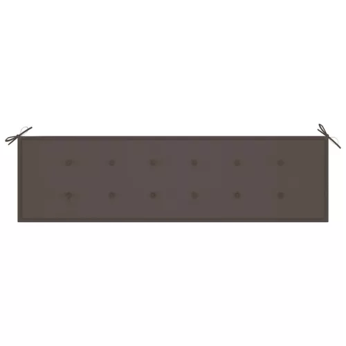  tömör tíkfa kerti pad tópszínű párnával 175 cm