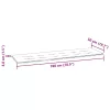  tömör tíkfa kerti pad tópszínű párnával 175 cm