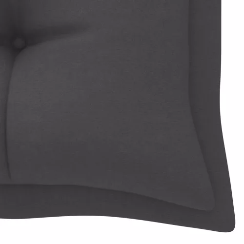  tömör tíkfa kerti pad antracitszürke párnával 175 cm