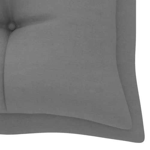  tömör tíkfa kerti pad szürke párnával 175 cm