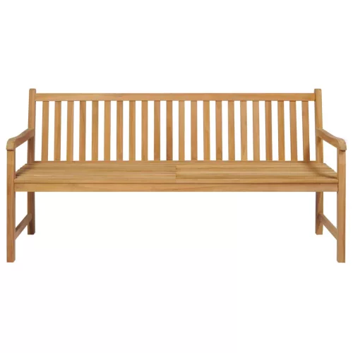  tömör tíkfa kerti pad bézs párnával 175 cm