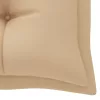  tömör tíkfa kerti pad bézs párnával 175 cm