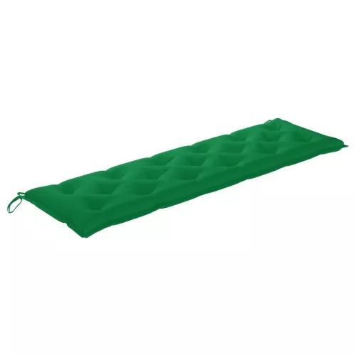  tömör tíkfa kerti pad zöld párnával 175 cm