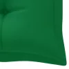  tömör tíkfa kerti pad zöld párnával 175 cm