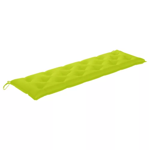  tömör tíkfa kerti pad élénkzöld párnával 175 cm