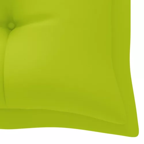  tömör tíkfa kerti pad élénkzöld párnával 175 cm