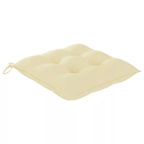  2 db tömör tíkfa kerti szék párnával