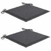  2 db tömör tíkfa kerti szék antracitszürke párnával