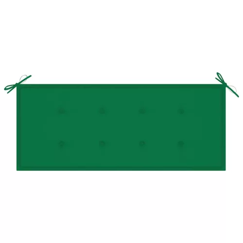  tömör tíkfa rakásolható kerti pad párnával 128,5 cm