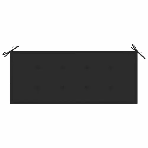  tömör tíkfa rakásolható kerti pad párnával 128,5 cm