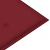  tömör tíkfa rakásolható kerti pad párnával 128,5 cm