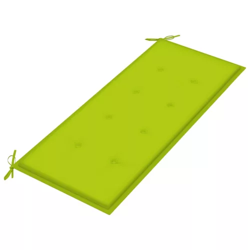  tömör tíkfa rakásolható kerti pad párnával 128,5 cm