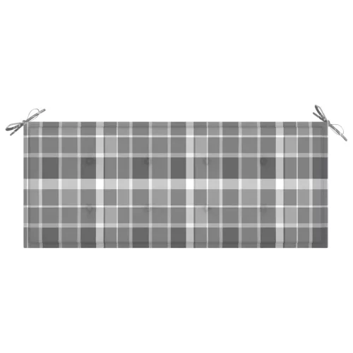  tömör tíkfa rakásolható kerti pad párnával 128,5 cm