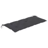  tömör tíkfa rakásolható kerti pad párnával 128,5 cm
