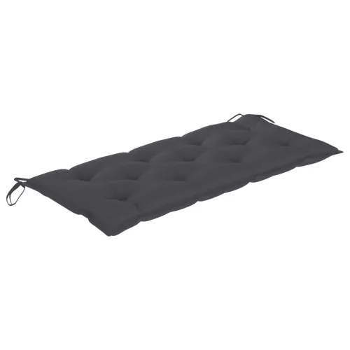  tömör tíkfa rakásolható kerti pad párnával 128,5 cm
