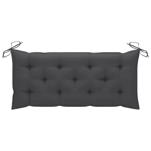  tömör tíkfa rakásolható kerti pad párnával 128,5 cm
