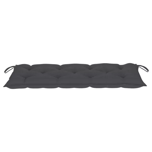 tömör tíkfa rakásolható kerti pad párnával 128,5 cm