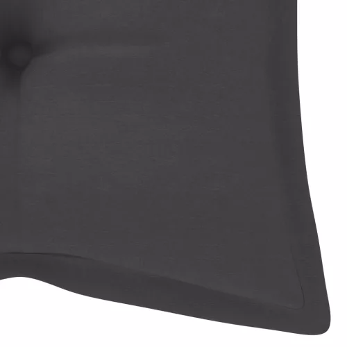  tömör tíkfa rakásolható kerti pad párnával 128,5 cm