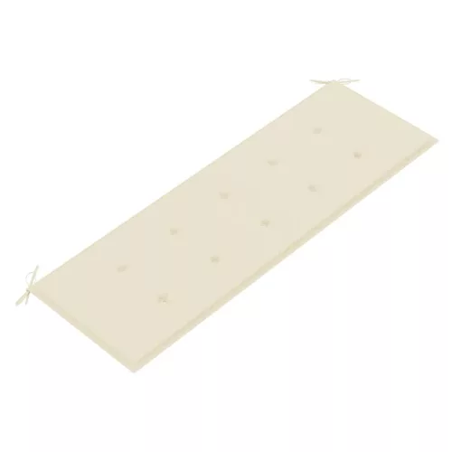  tömör tíkfa rakásolható kerti pad párnával 159 cm