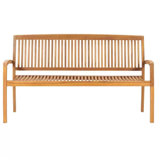  tömör tíkfa rakásolható kerti pad párnával 159 cm
