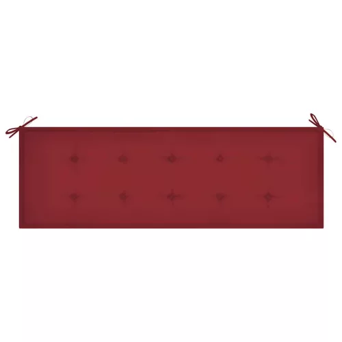  tömör tíkfa rakásolható kerti pad párnával 159 cm