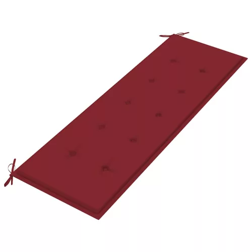  tömör tíkfa rakásolható kerti pad párnával 159 cm