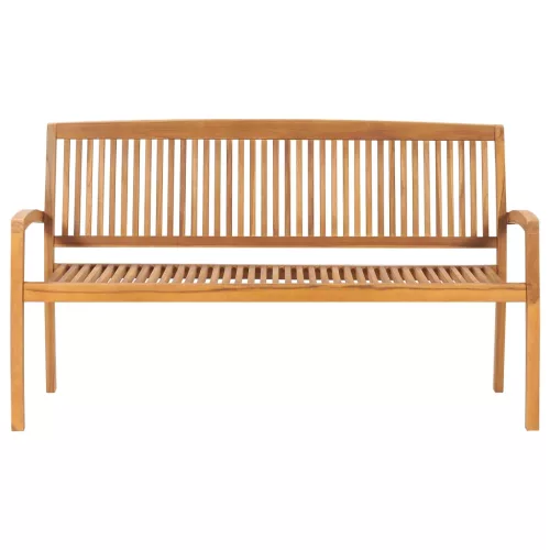  tömör tíkfa rakásolható kerti pad párnával 159 cm