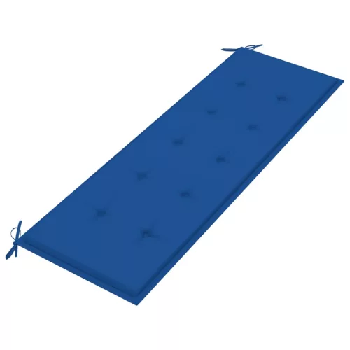  tömör tíkfa rakásolható kerti pad párnával 159 cm