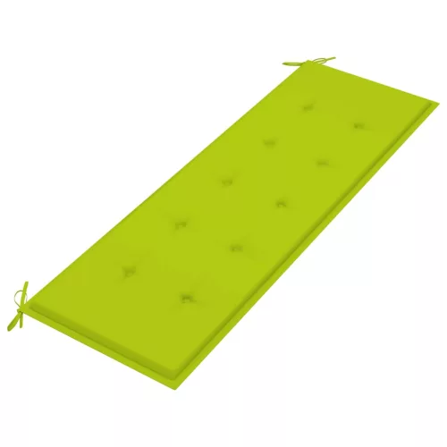  tömör tíkfa rakásolható kerti pad párnával 159 cm