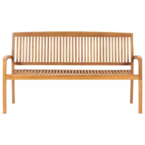  tömör tíkfa rakásolható kerti pad párnával 159 cm