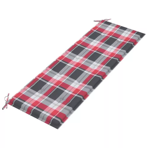  tömör tíkfa rakásolható kerti pad párnával 159 cm