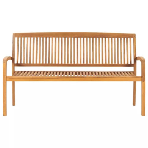  tömör tíkfa rakásolható kerti pad párnával 159 cm