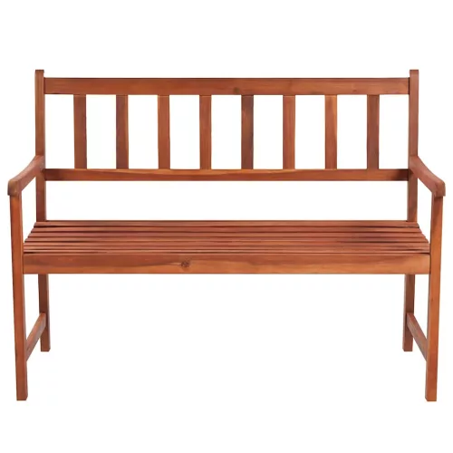  tömör akácfa kerti pad párnával 120 cm