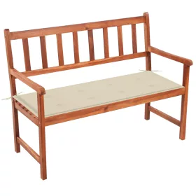  tömör akácfa kerti pad párnával 120 cm