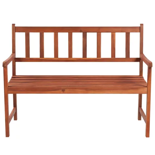  tömör akácfa kerti pad párnával 120 cm