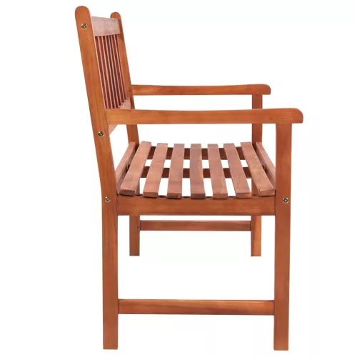  tömör akácfa kerti pad párnával 120 cm