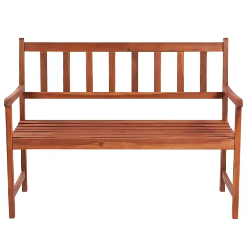  tömör akácfa kerti pad párnával 120 cm