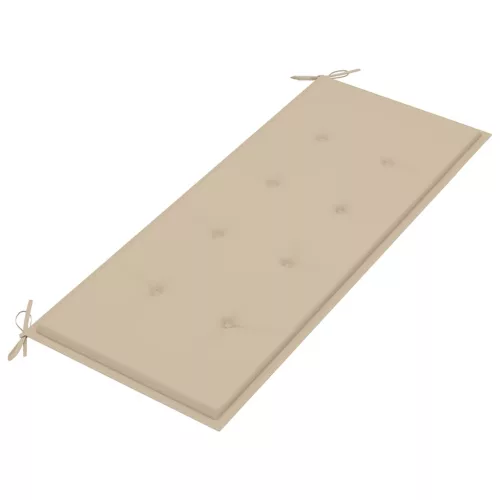  tömör akácfa kerti pad párnával 120 cm