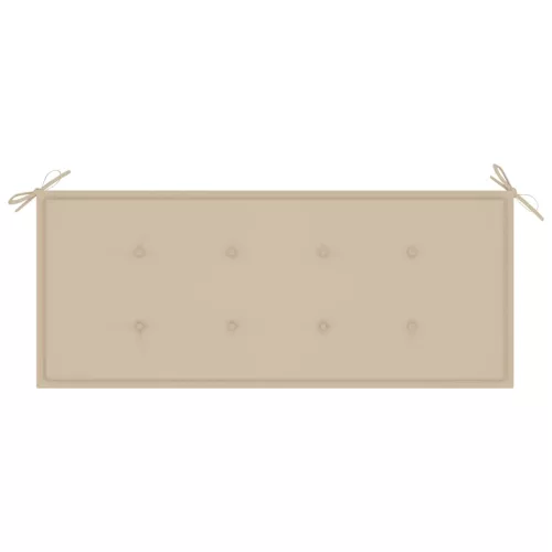  tömör akácfa kerti pad párnával 120 cm