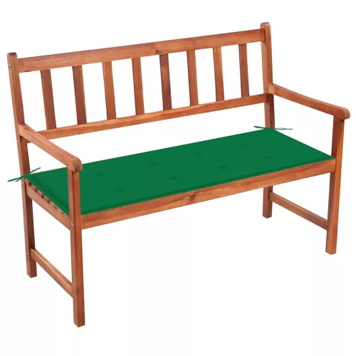  tömör akácfa kerti pad párnával 120 cm