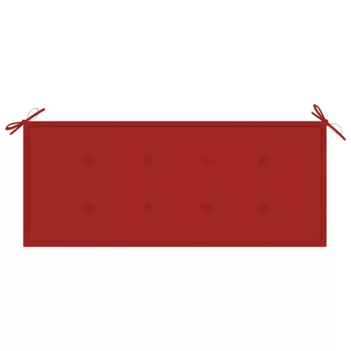  tömör akácfa kerti pad párnával 120 cm