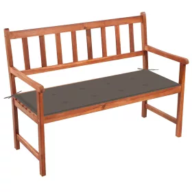  tömör akácfa kerti pad párnával 120 cm