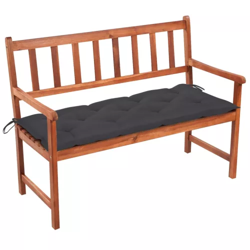  tömör akácfa kerti pad párnával 120 cm
