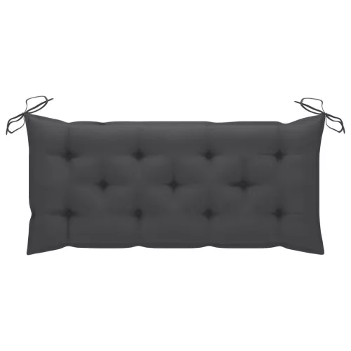  tömör akácfa kerti pad párnával 120 cm