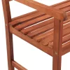  tömör akácfa kerti pad párnával 120 cm