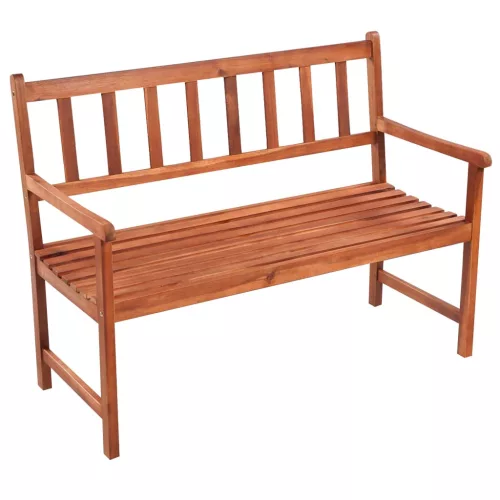  tömör akácfa kerti pad párnával 120 cm