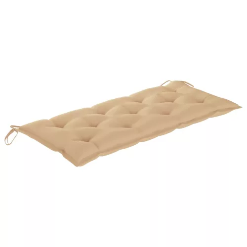  tömör akácfa kerti pad párnával 120 cm