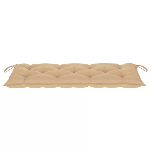  tömör akácfa kerti pad párnával 120 cm