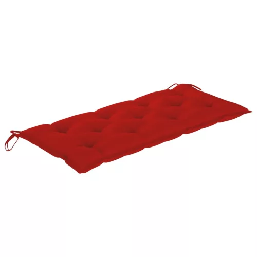  tömör akácfa kerti pad párnával 120 cm