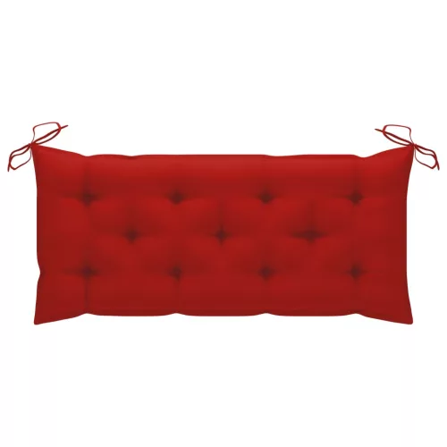  tömör akácfa kerti pad párnával 120 cm
